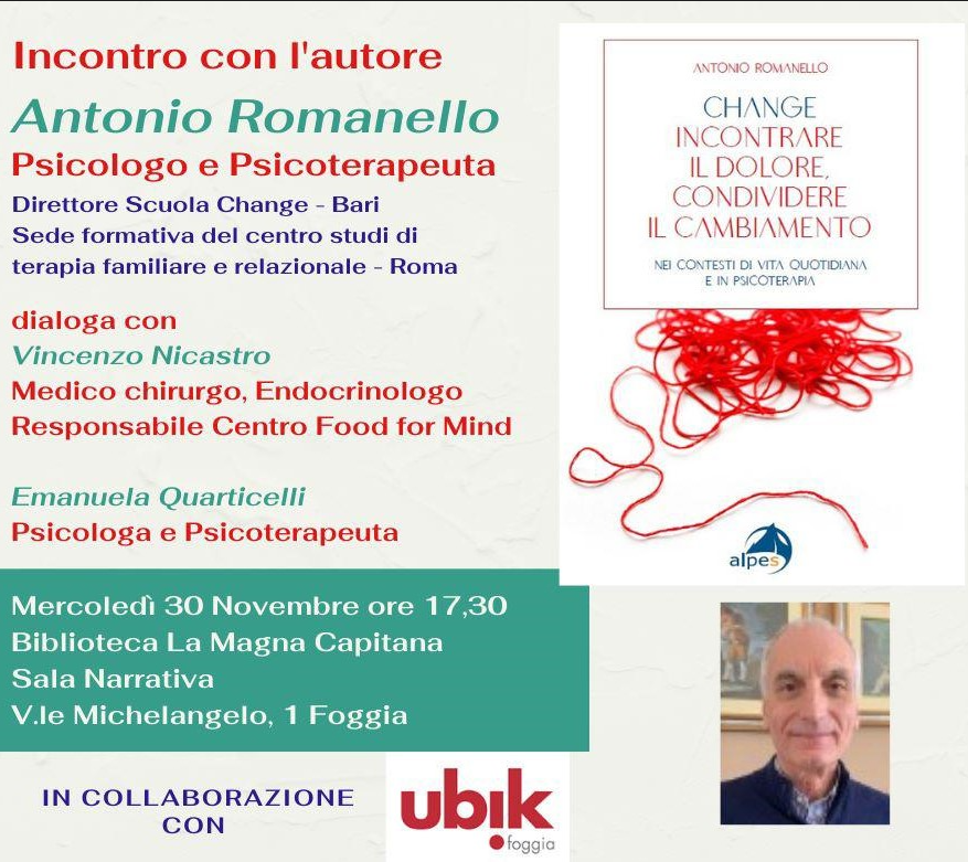 Incontro con Antonio Romanello - 30 novembre